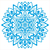 Stencil Mandala Corações 20x20 cm Litoarte STXX-265