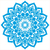 Stencil Mandala Flor 20x20 cm Litoarte STXX-266