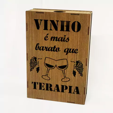 Caixa Porta Rolha de MDF Pintada (Modelo 2)