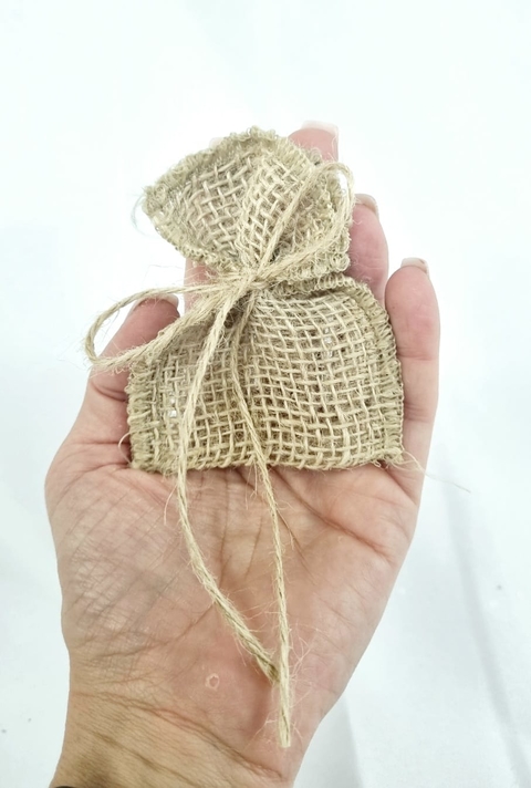 Saquinho De Juta 07 X 09 Cm. - 10 Unidades