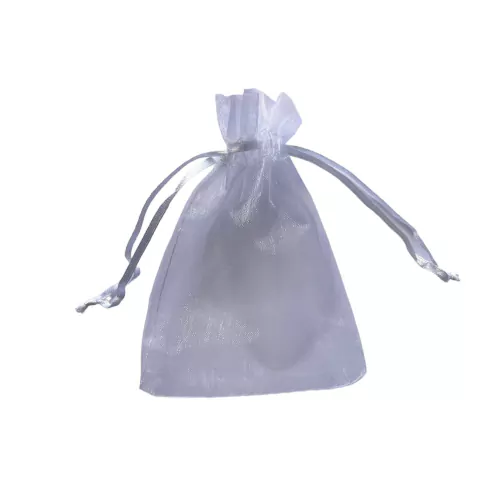 Saquinho De Organza Branco 7x9cm. - 100 Unidades