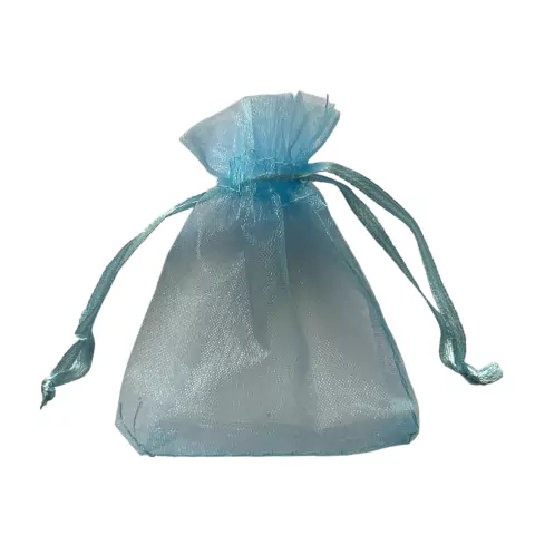 Saquinho De Organza Azul 7x9cm. - 10 Unidades