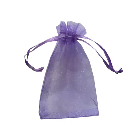 Saquinho De Organza 7X9cm. Lilás - 10 Unidades