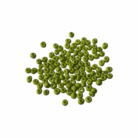 Miçangas Verde Abacate 6/0 4x3mm