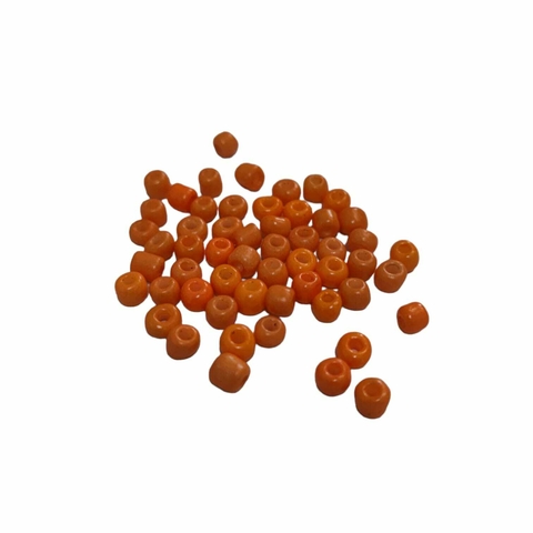 Miçangas Laranja 6/0 4x3mm
