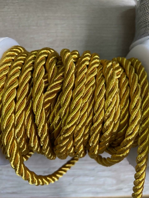Cordão De São Francisco 6mm x 1 metro - Dourado