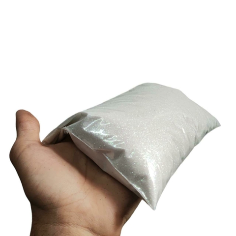 Glitter Dourado Branco Furta-Cor 500 grs.