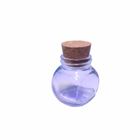 Pote Baleiro Micro Vidro Com Rolha - 50 ml