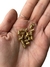 Entremeio Argola Cumprida Dourada 8x5 mm. - 20 Unidades