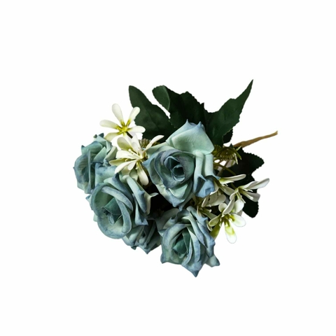 Buquê de Rosas Para Decorações E Arranjos - Azul