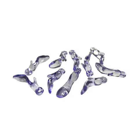 Micro Sapatinho De Acrílico Lilás - 1,5 Cm. - Chaveiro