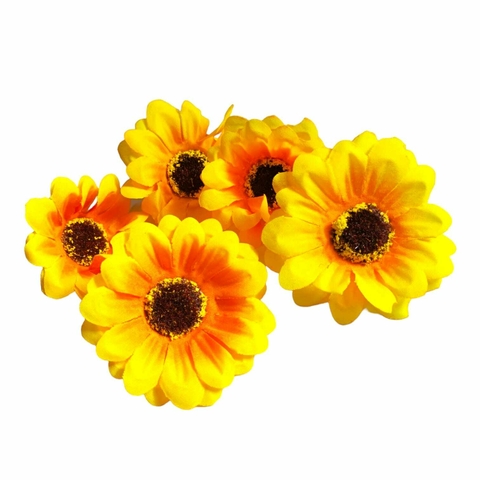 Aplique Mini Girassol 7cm. Para Decorações Em Geral - Festa Junina