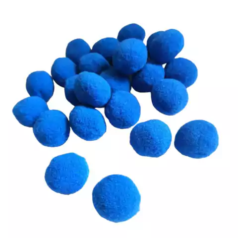 Pompom De Pelúcia Azul Royal 20mm. - 25 Unidades