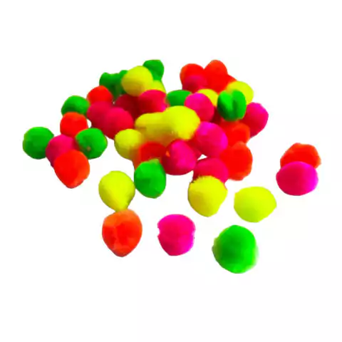 Pompom De Pelúcia Cores Sortidas 15mm. - 50 Unidades