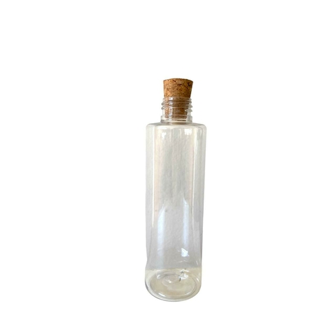 Frasco De Plástico 100ml. Com Tampa De Rolha