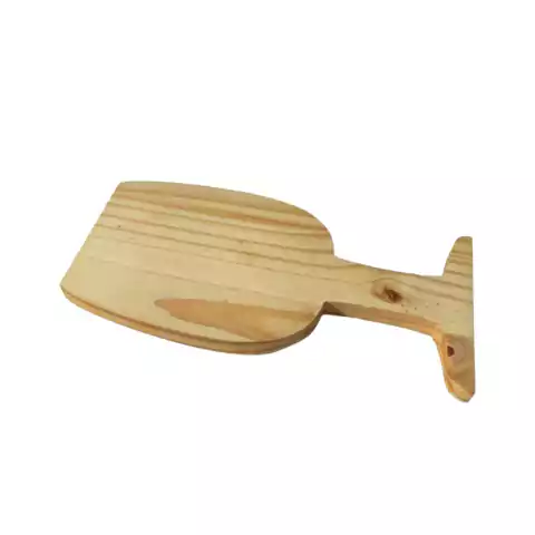 Tábua Gourmet Formato De Taça Madeira Pinus - 25x11 cm.