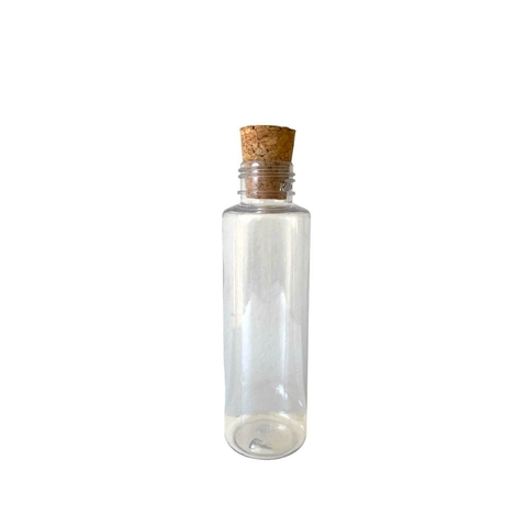 Frasco De Plástico 100ml. Com Tampa De Rolha