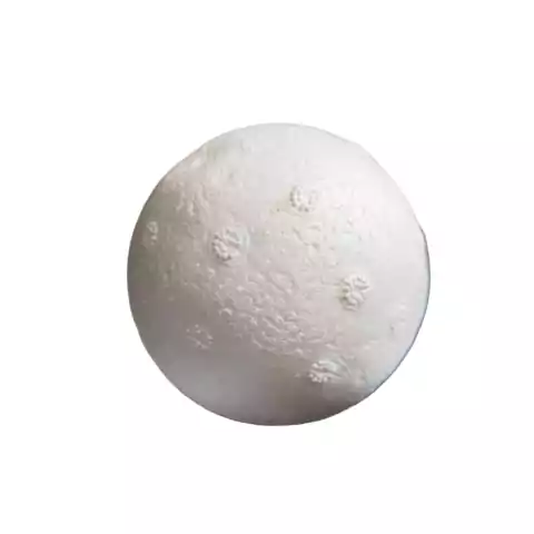 Bola De Isopor Maciça 75 mm.