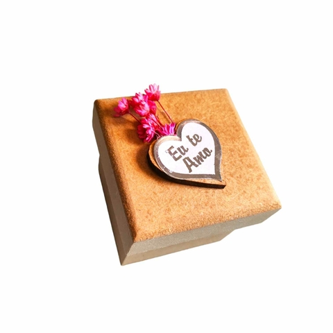 10 Caixas Decoradas Eu te amo para lembrança 5 cm Dia das mães e Dia dos namorados