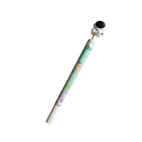 Caneta Com Ponteira Modelo De Astronauta - Cor Verde Claro