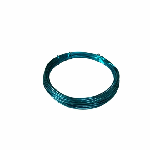 Arame Maleável Liso Azul Celeste Para Bijuterias E Artesanatos - 5 Metros