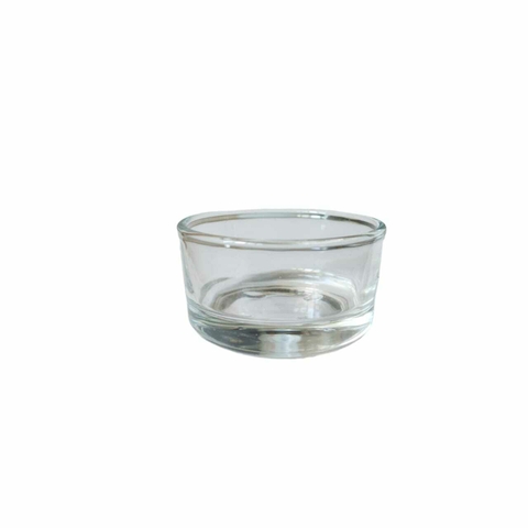 Pote De Vidro Transparente Porta Vela - 25ml.