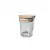 Pote De Vidro Para Vela Com Tampa De Madeira Com Lacre 60ml.