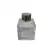 Frasco De Vidro Quadrado Transparente 100 ml - Tampa Difusor Cromada Prata