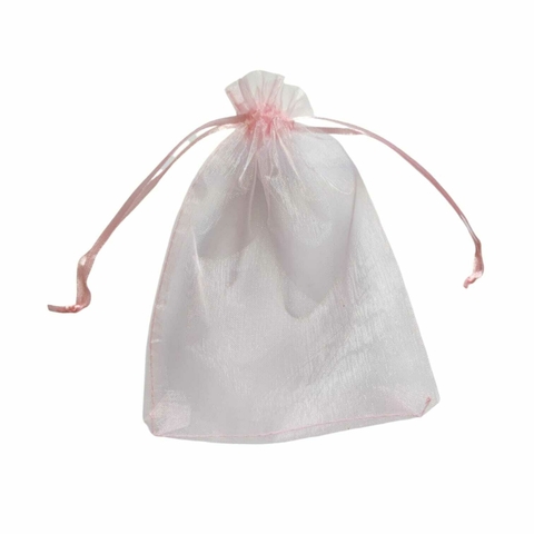 Saquinho De Organza Rosa Claro 12x16cm - 10 Unidades