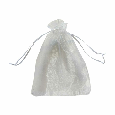 Saquinho De Organza Branco 12x16cm. - 100 Unidades