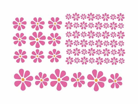 Stencil Flores Do Campo 21x15cm Acrilex ref.1188
