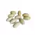 15 Contas De Madeira Oval 25x15mm. Cor Marfim