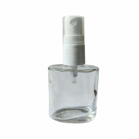 Frasco De Vidro 30ml Com Válvula Spray Branca