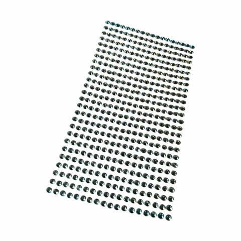 Cartela De Strass Prata Brilhante 4mm. Adesivo - comprar online