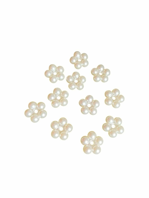 Entremeio Flor De Pérola Elegante 15mm. De Diâmetro - 20 Unidades - comprar online