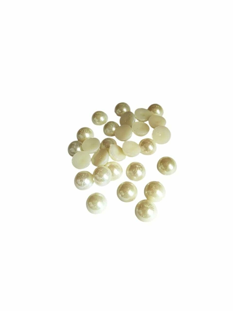 Meia Pérola ABS 10mm - 500 gramas - Marfim