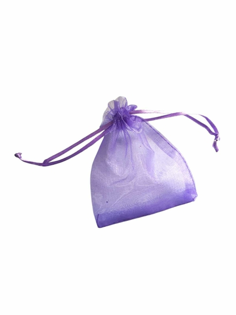 Saquinho De Organza Lilás 9X12cm. - 10 Unidades