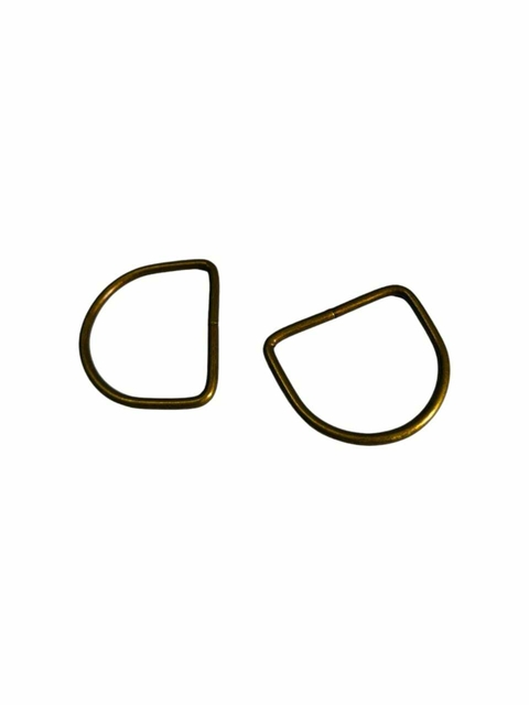 Par De Meia Argola Articulada Para Bolsas 38mm - Ouro Velho