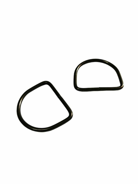 Par De Meia Argola Articulada Para Bolsas 38mm - Chumbo