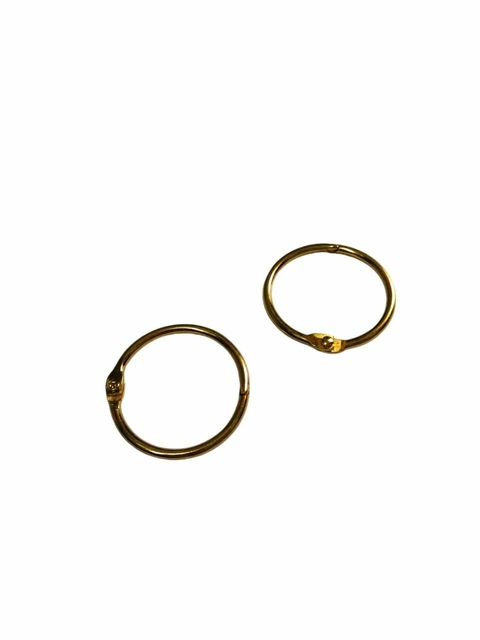 Par De Argolas Articuladas Para Bolsas 40mm - Dourada