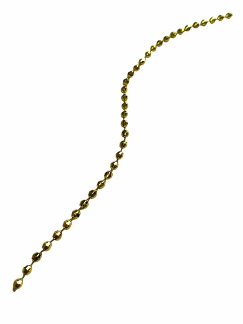 Cordão Decorativo De Bolinhas 4mm 1 Metro - Dourado