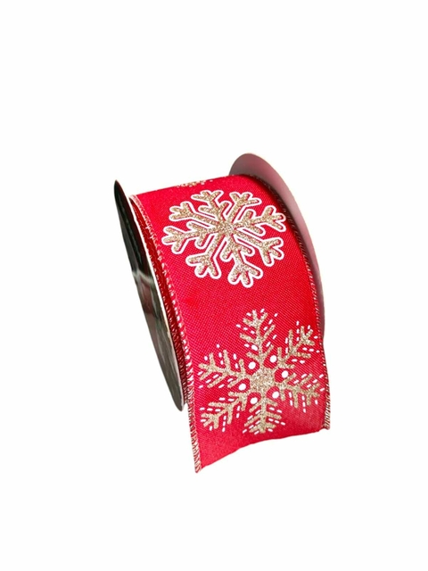 Fita Tecido Decorativa De Natal 6,3mm 1 Metro Poliéster
