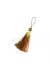 10 Pompons Tassel Dourado com tulipa para decorações e artesanato 90mm