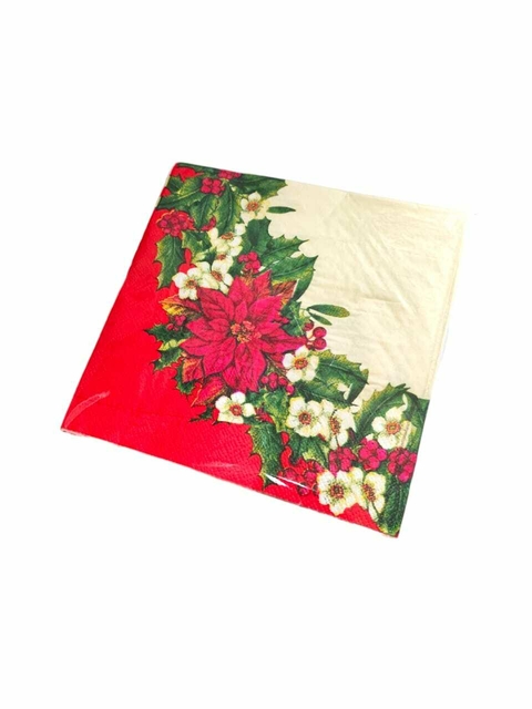 Guardanapo Estampado Para Decoupage E Artesanatos - 33x33cm Estampa De Natal