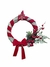 Guirlanda De Porta E Parede Para Decoração De Natal - 30cm Palha Decorada