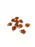 Pingente Flor De Acrílico Cristal 20mm Laranja - Com Furo Passante