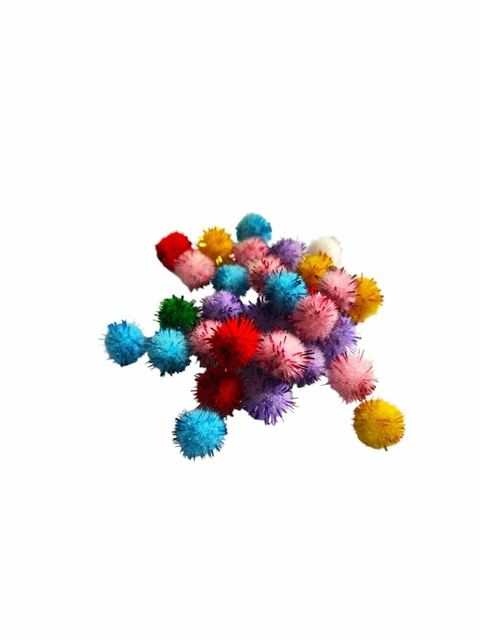 Pompom De Bolinha Festão Cores Sortidas 10mm - 50 Unidades - Para Decorações De Carnaval - comprar online