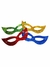 Kit 10 Máscaras Holográficas De Papel Metalizadas Coloridas - Para Carnaval Balada E Festas - comprar online