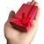 Caixinha`De Papel Vermelho Com Laço E Espuma Dentro - 8,5x5cm - Para Jóias Bijuterias Presentes - Atacadão do Artesanato
