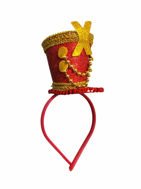 Tiara Paquita Vermelho - Para Carnaval Bloquinhos Fantasias E Festas - comprar online